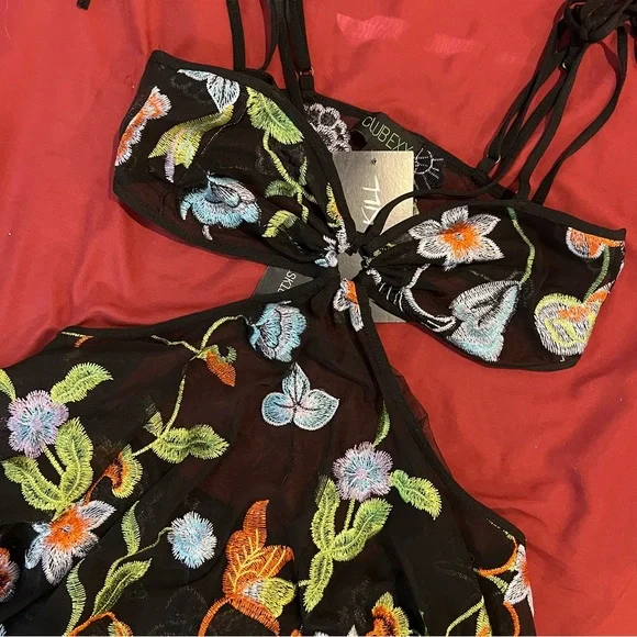 Club Exx x Dolls Kill - PRISM PARADISE MINI DRESS - Picture 2 of 4